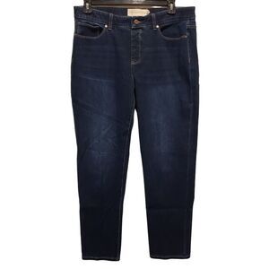 Soft Surroundings Dark Wash Skinny Women's Jeans Size Large
